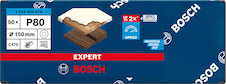 Brusný papír EXPERT C470 s 6 otvory pro vibrační brusky 150 mm, G 80, 50 ks