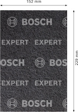 Podložka z rouna pro ruční broušení EXPERT N880 152 × 229 mm, střední S