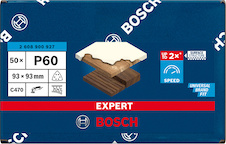 Brusný papír pro delta brusky EXPERT C470 93 mm, G 60, 50 ks