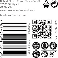 Brusný papír EXPERT C470 se 14 otvory pro vibrační brusky 115 × 230 mm, G 60, 50 ks