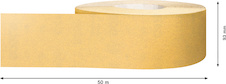 Role brusného papíru EXPERT C470 pro ruční broušení 93 mm × 50 m, G 180