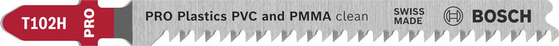 Pilový plátek pro přímočaré pily PRO Plastics PVC a PMMA clean T102H, 100 mm, 2 ks