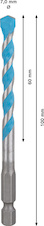 Vrták EXPERT HEX-9 Multi Construction, 7 × 60 × 100 mm