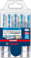 5dílná sada vrtáků EXPERT HEX-9 MultiConstruction 5,5/6/6/7/8 mm