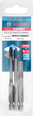 Sada vrtáků EXPERT Hard Ceramic HEX-9, 5 × 90; 6 × 90; 8 × 90 mm, 3 ks