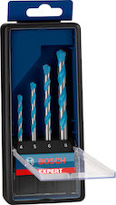 4dílná sada vrtáků EXPERT MultiConstruction CYL-9, 4/5/6/8 mm