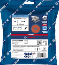 Fíbrové brusné kotouče EXPERT R782 Prisma Ceramic X-LOCK, 115 mm, 22,23 mm, P120, 5 kusů