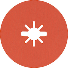 Fíbrový brusný kotouč EXPERT R782 Prisma Ceramic X-LOCK 115 mm, 22,23 mm, P120