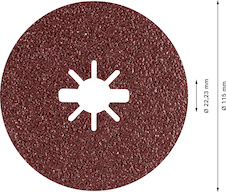 Fíbrový brusný kotouč EXPERT R781 Prisma Ceramic X-LOCK, 115 mm, 22,23 mm, P36, 5 ks