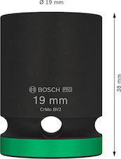 PRO Impact Socket, ½″, 19 mm, standardní
