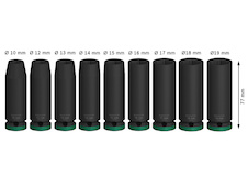 Sada PRO Impact Socket Set, ½″, prodloužené, 9 ks