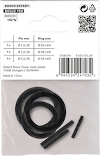 Sada pojistného kroužku a kolíku pro nástrčnou hlavici PRO Impact Socket, ½″, 6 ks