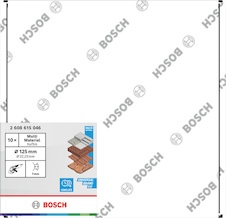 Diamantový řezací kotouč Multi Material turbo, 125 x 22,23 x 7 mm, 10 ks