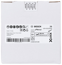 Fíbrové brusné kotouče Expert for Metal systému X-LOCK, Ø 115 mm, G 36, R444, 1 kus