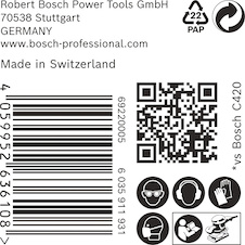Brusný papír EXPERT C470, 80 × 133 mm, G 40, 50 ks