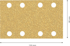 Brusný papír EXPERT C470, 80 × 133 mm, G 40, 50 ks