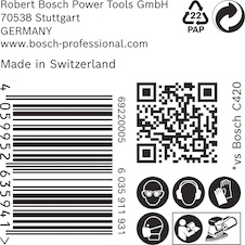 Brusný papír EXPERT C470, 100 × 150 mm, G 180, 50 ks