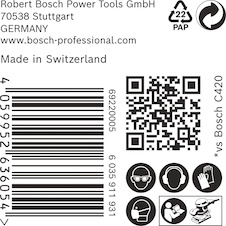 Brusný papír EXPERT C470, 115 × 107 mm, G 60, 50 ks