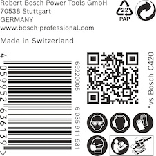 Brusný papír EXPERT C470, 80 × 133 mm, G 120, 50 ks