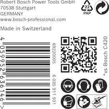 Brusný papír EXPERT C470, 80 × 133 mm, G 180, 50 ks