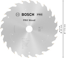 Pilový kotouč PRO Wood cordless pro akumulátorovou okružní pilu, 173 × 1,5 × 20 mm, T24