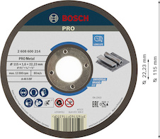 Řezací kotouč PRO Metal, 115 × 1,6 × 22,23 mm, oSa