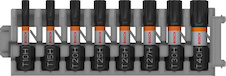 Bity PRO TH Impact, T10H, T15H, T20H, T25H (2×), T27H, T30H, T40H, 25 mm, 8 kusů
