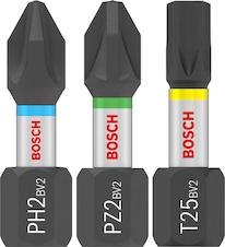Sada šroubovacích bitů PRO Impact, PH2 (5×), PZ2 (5×), T20 (5×), T25 (5×), T30 (5×), 25 mm, 10 × 25 ks