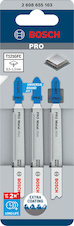 Pilový plátek PRO Metal thin T121GFC pro přímočaré pily, 92 mm, 3 ks