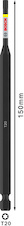 Bit PRO Torx Impact, T20, 150 mm