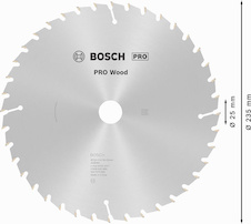 Pilový kotouč PRO Wood pro okružní pilu, 235 × 2,5 × 25 mm