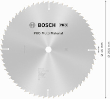 Pilový kotouč PRO Multi Material pro okružní pilu, 254 × 3,2 × 16 mm