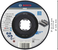 Hrubovací kotouč PRO Metal, 125 × 6 × 22,23 mm, X-Lock