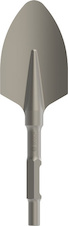 Lopatkový sekáč PRO HEX 30-4C, zaoblený, 135 × 400 mm