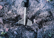 Lopatkový sekáč PRO HEX 30-4C, zaoblený, 135 × 400 mm