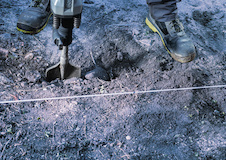 Lopatkový sekáč PRO HEX 30-4C, zaoblený, 135 × 400 mm