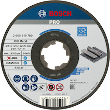 Řezací kotouč PRO Metal, 115 × 2,5 × 22,23 mm, X-Lock, rovný
