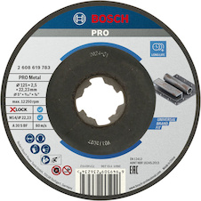 Řezací kotouč PRO Metal, 125 × 2,5 × 22,23 mm, X-Lock, zalomené