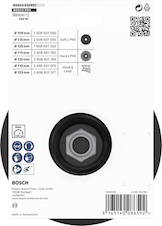 Podložný talíř PRO Backing Pad, 125 mm, M14, s upínacím systémem se suchým zipem