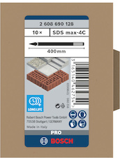 Sada špičatých sekáčů PRO SDS max-4C 400 mm, 10 ks