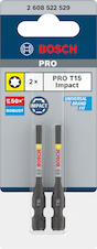 Bit PRO Torx Impact, T15, 55 mm, 2 ks