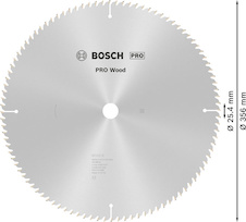 Pilový kotouč PRO Wood pro okružní pilu, 356 × 3 × 25,4 mm