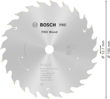 Pilový kotouč PRO Wood cordless pro akumulátorovou okružní pilu, 140 × 1,5 × 12,7 mm