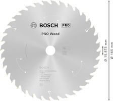 Pilový kotouč PRO Wood cordless pro akumulátorovou okružní pilu, 165 × 1,5 × 15,875 mm, T36