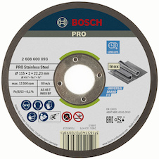 Řezací kotouč PRO Stainless Steel, 115 × 2 × 22,23 mm