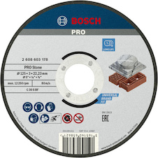 Řezací kotouč PRO Stone, 125 × 3 × 22,23 mm