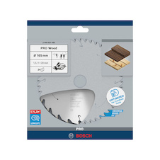 Pilový kotouč PRO Wood cordless pro akumulátorovou okružní pilu, 165 × 1,5 × 20 mm, T24