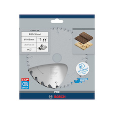Pilový kotouč PRO Wood cordless pro akumulátorovou okružní pilu, 165 × 1,5 × 30 mm, T24