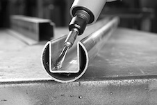 Štětcový kartáč PRO Metal heavy, rovná stopka, 10 × 0,35 mm