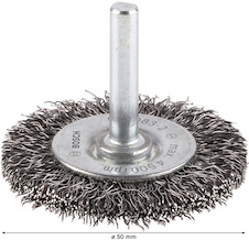 Drátěný kartáč PRO Metal clean, rovná stopka, 50 × 0,3 mm